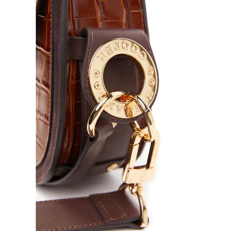 Holland Cooper Chelsea Saddle Bag - Tan Croc-3